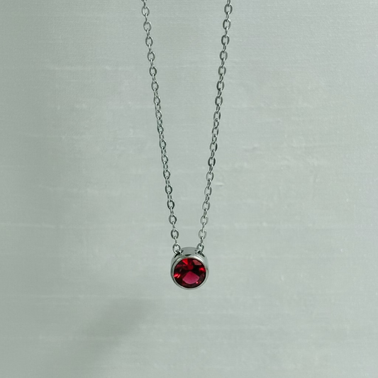 Red Zircon Pendant S.