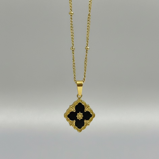 Black Fleur Pendant