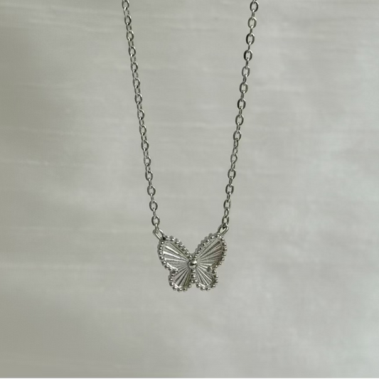 Mini Silver Butterfly Pendant
