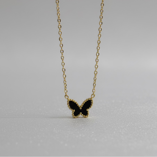 Mini Black Butterfly Pendant
