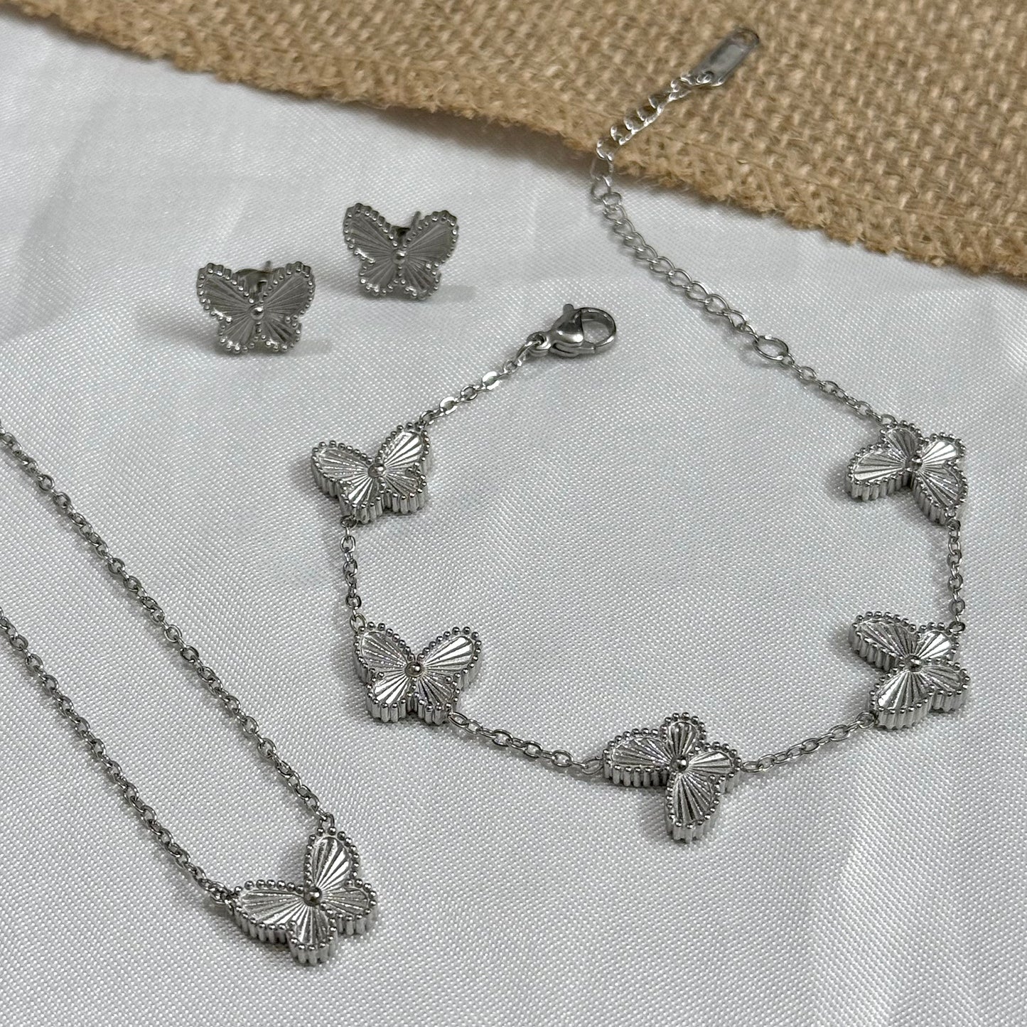 Butterfly Combo Set - SILVER