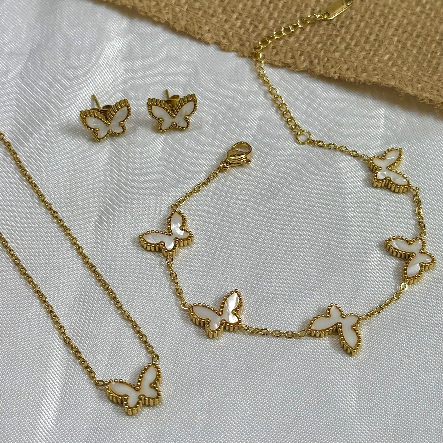 Butterfly Combo Set - White