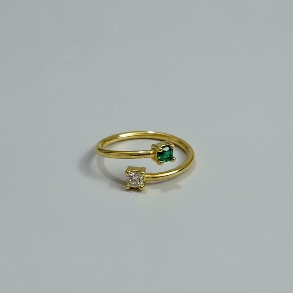 Dual Zircon Ring
