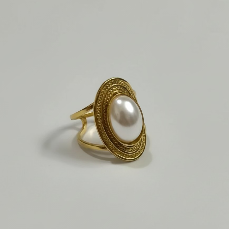 Boho Pearl Ring