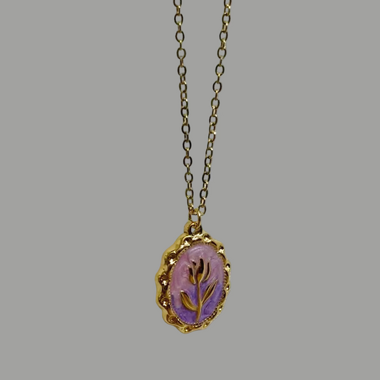 Lilac Floral Pendant