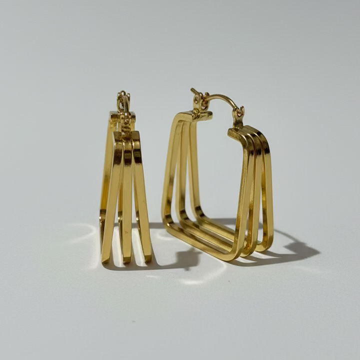 Square Hoop Layered