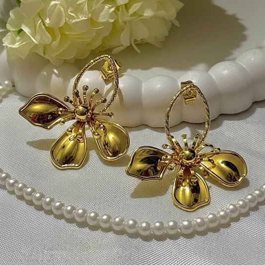 Petal Drop Stud Earring