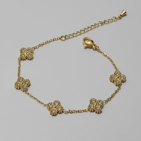 MINI Clover Bracelet with embedded zircon