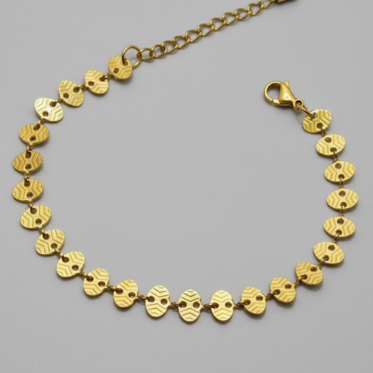 Flat Oval Link Bracelet