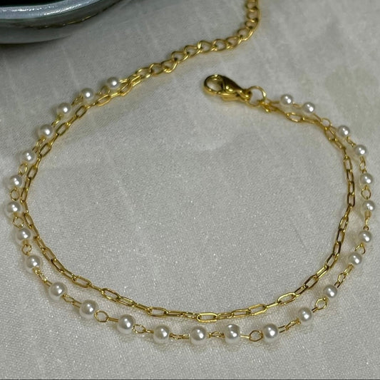 Layered Pearl Bracelet
