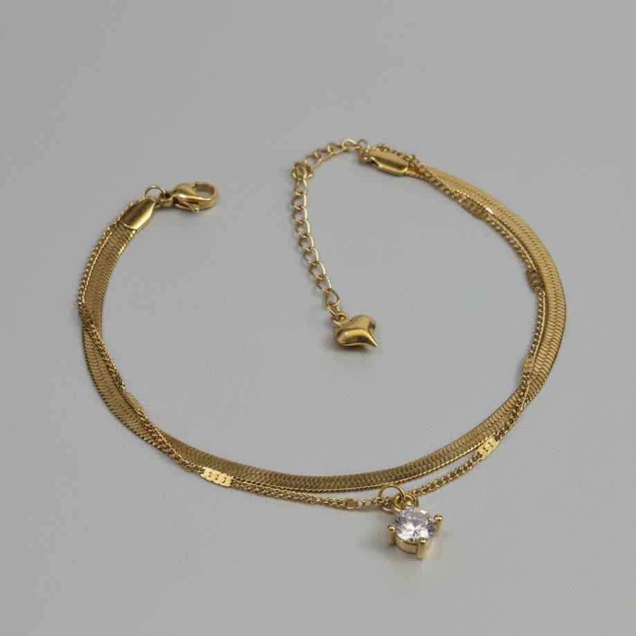Layered Anklet