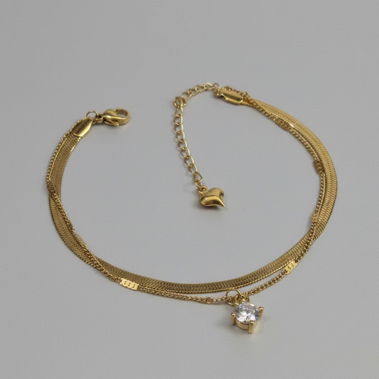 Layered Anklet