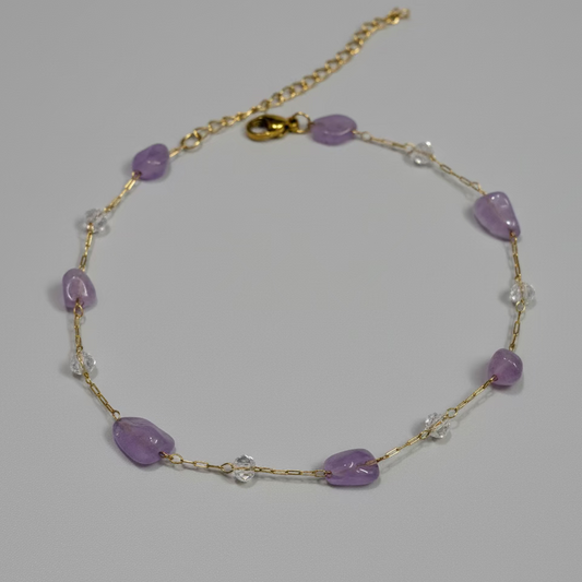 Amethyst Anklet