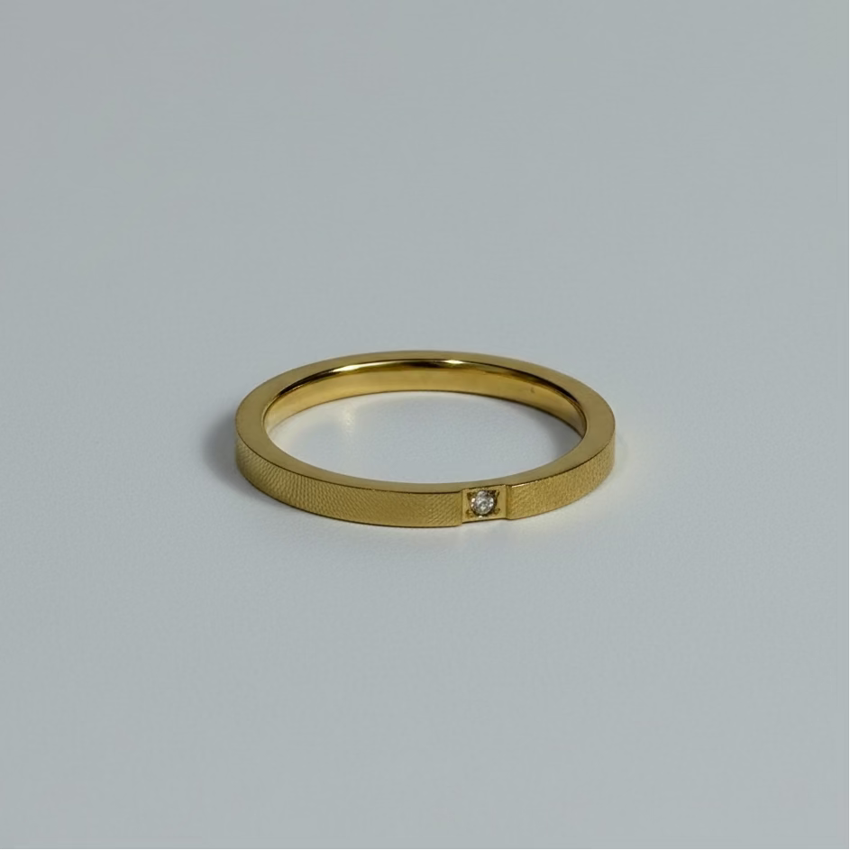 Thin Solitaire Ring G.