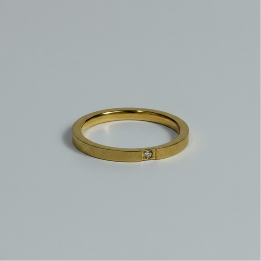 Thin Solitaire Ring G.