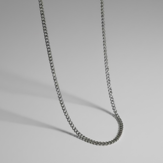 4 MM Cuban Link Chain - SILVER