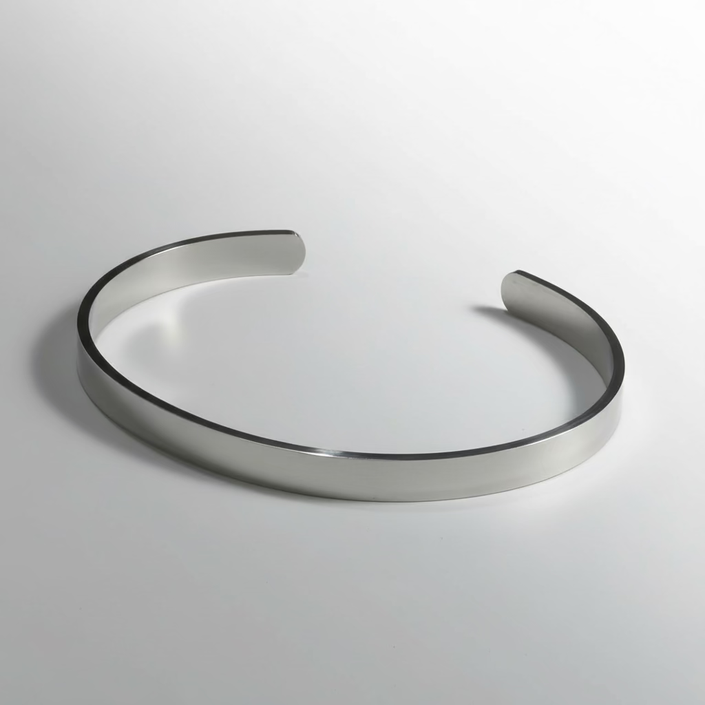 4 MM Cuff Bracelet - SILVER