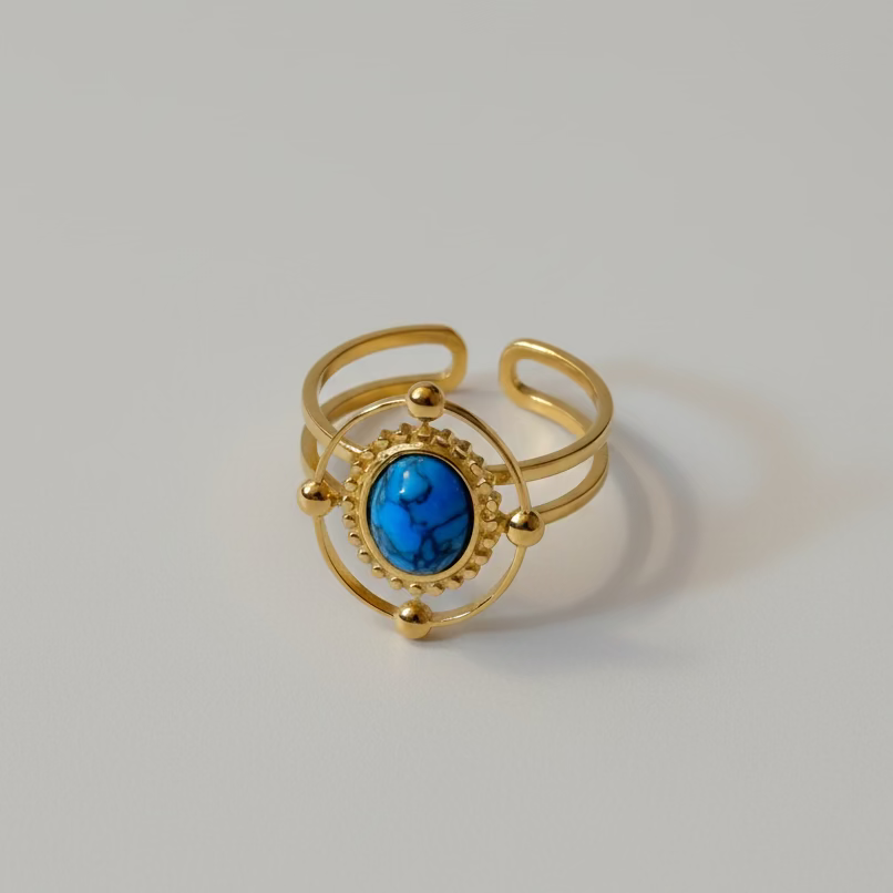 Turquoise Orbit Ring