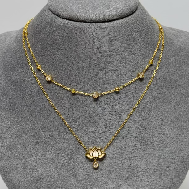 White Lotus Necklace