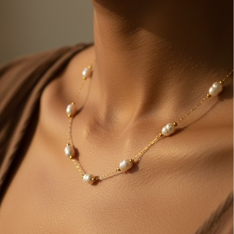 Faux Pearl Necklace