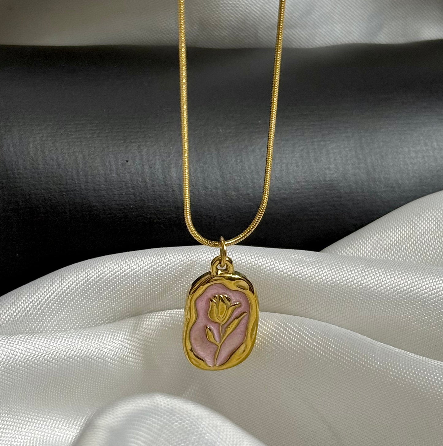 Light-Pink Floral Pendant