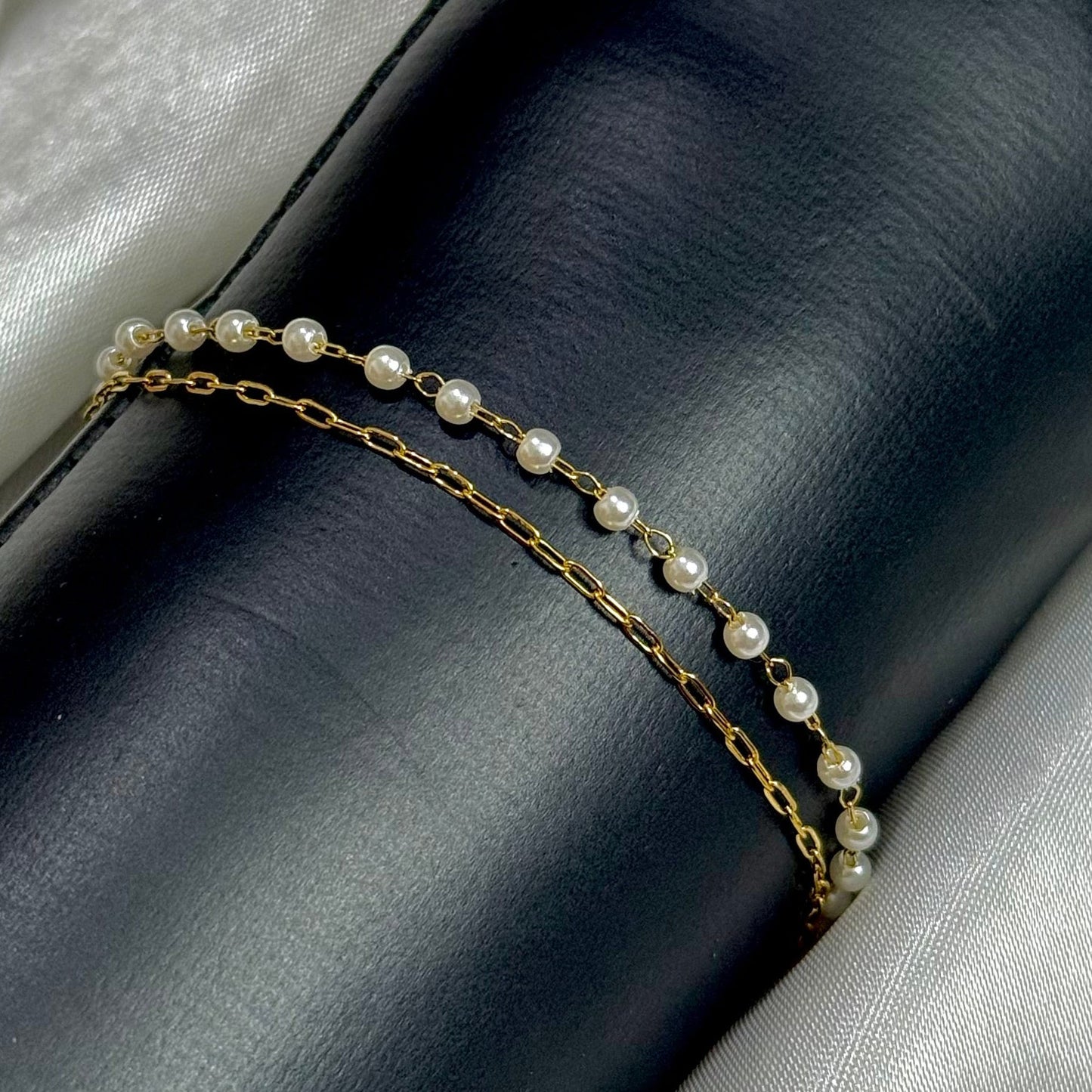 Layered Pearl Bracelet