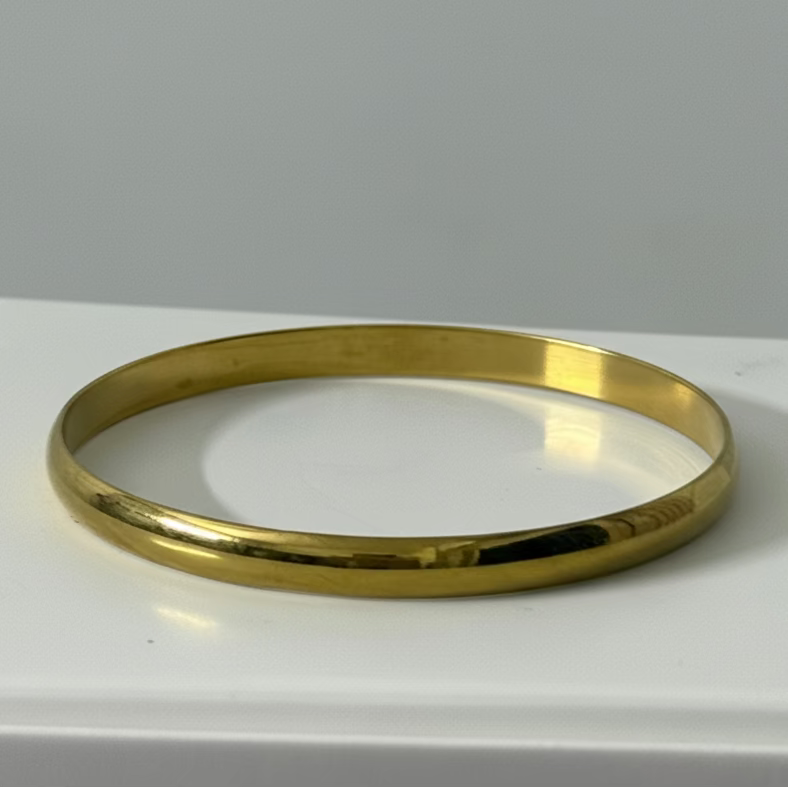 6 mm Flat Round Bangle