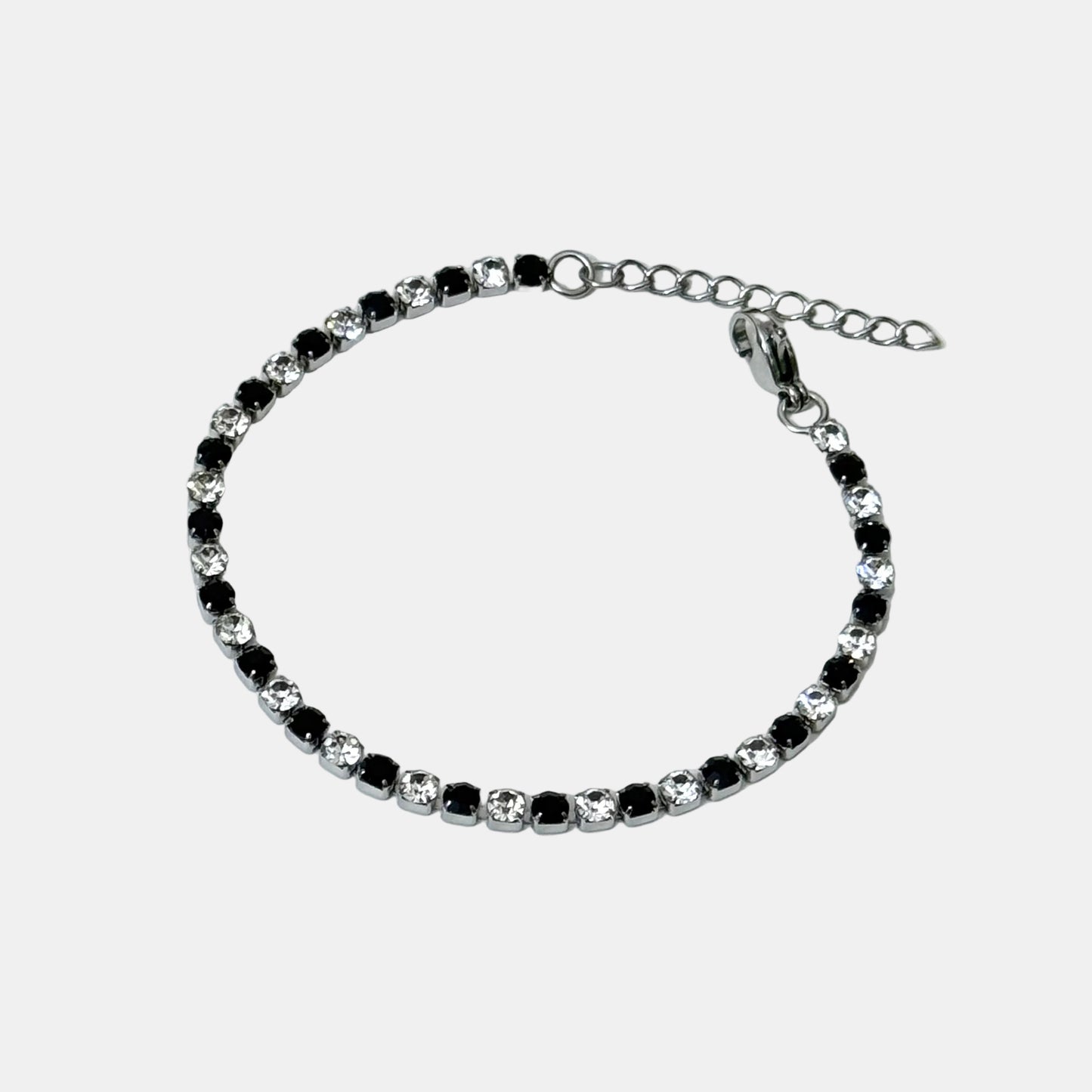 Dual Tone Tennis Bracelet