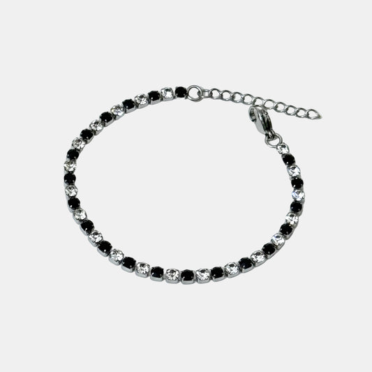 Dual Tone Tennis Bracelet